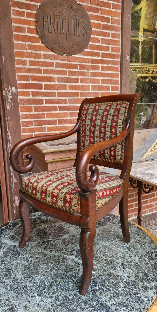 Empire Period Child's Cross Armchair 