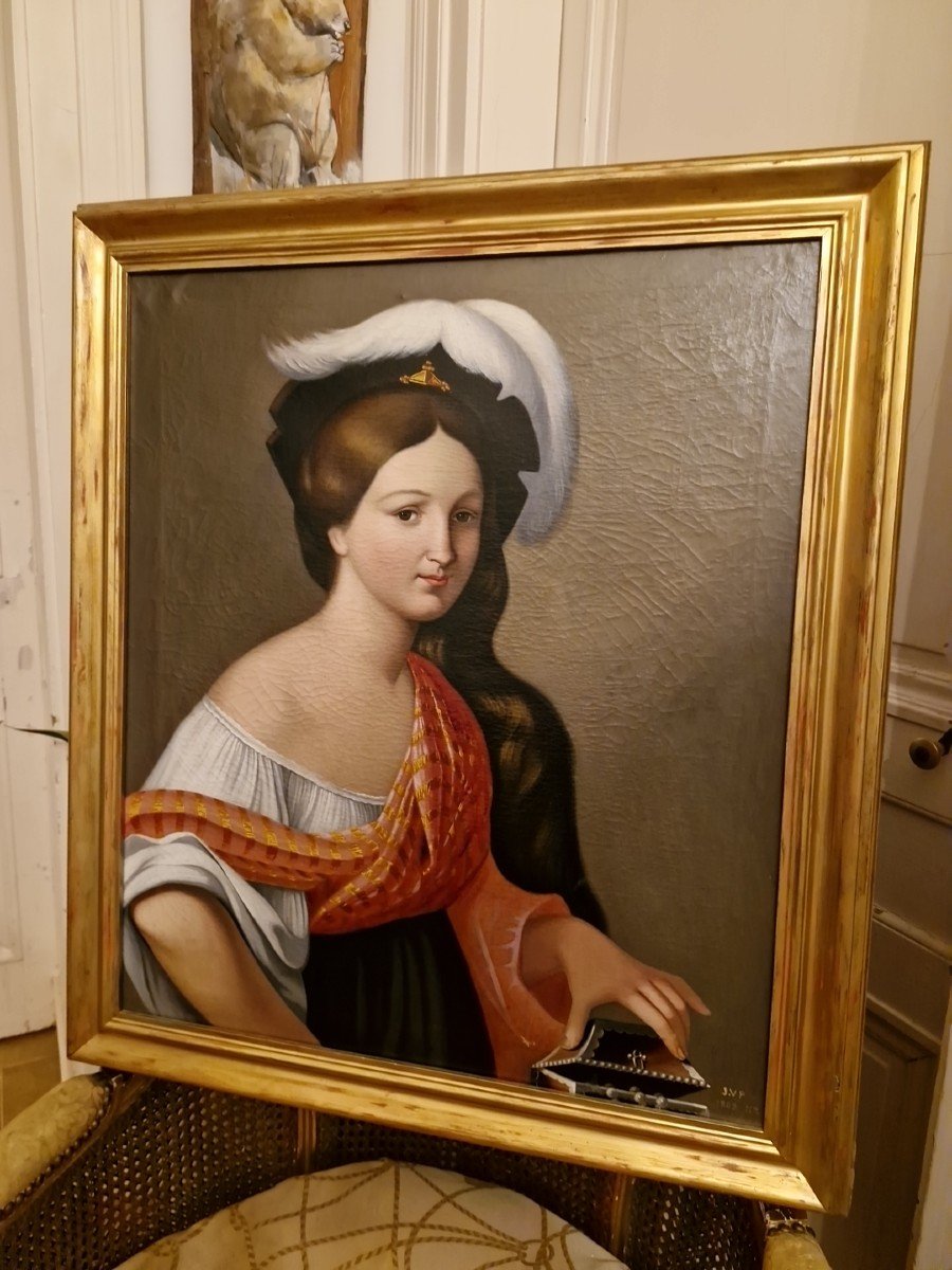 Portrait Of A Woman With A Jewelry Box 