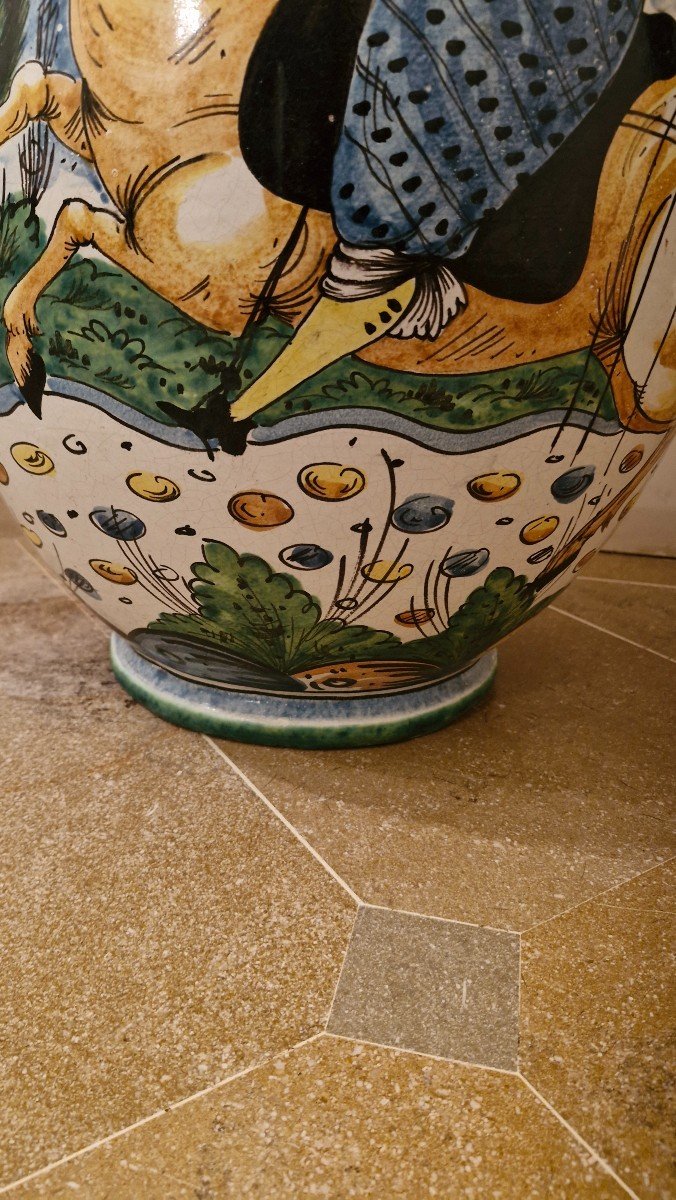 Large Italian Majolica Vase -photo-2