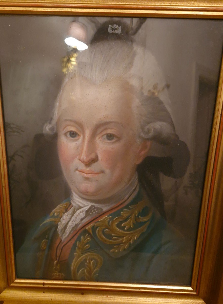 Pastel Portrait Of A Man, 18th Century 