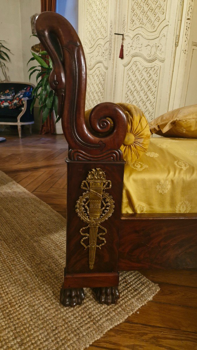 Empire Period Mahogany Bench-photo-2