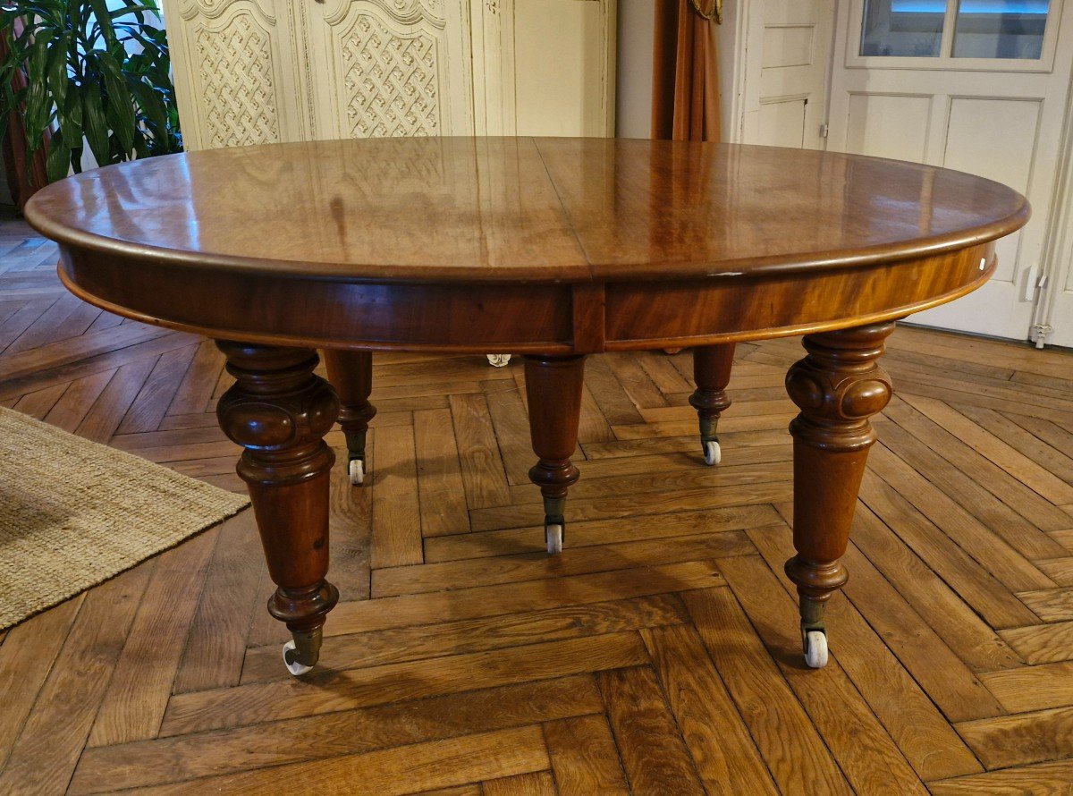 Victorian Fitter Mechanism Dining Table 19th Century 