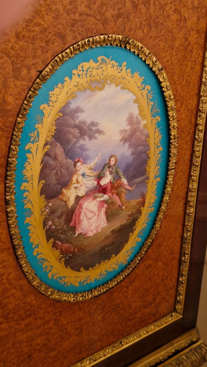 Napoleon III Cabinet, Sèvres Porcelain Plates -photo-1