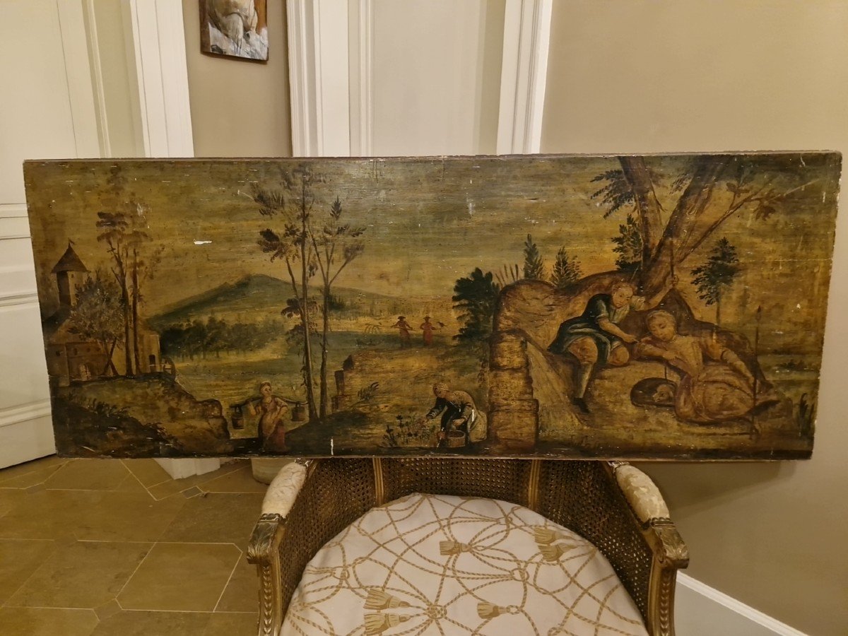 Pair Of Large 18th Century Paintings -photo-3