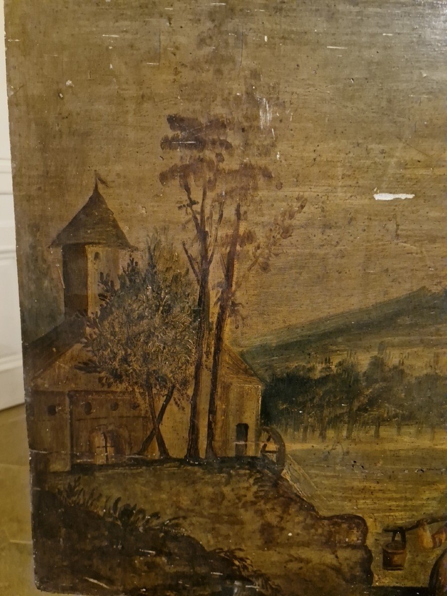 Pair Of Large 18th Century Paintings -photo-5