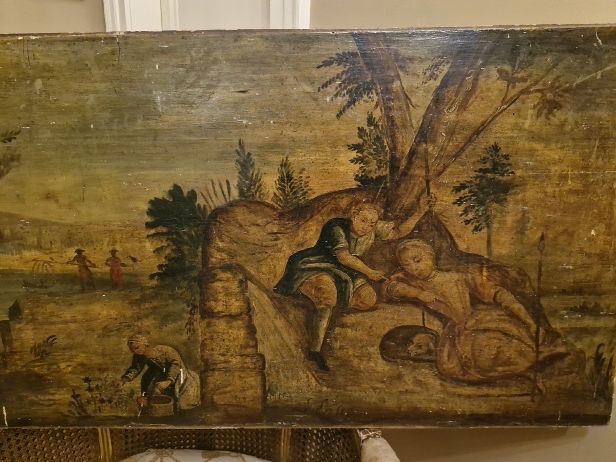 Pair Of Large 18th Century Paintings -photo-8