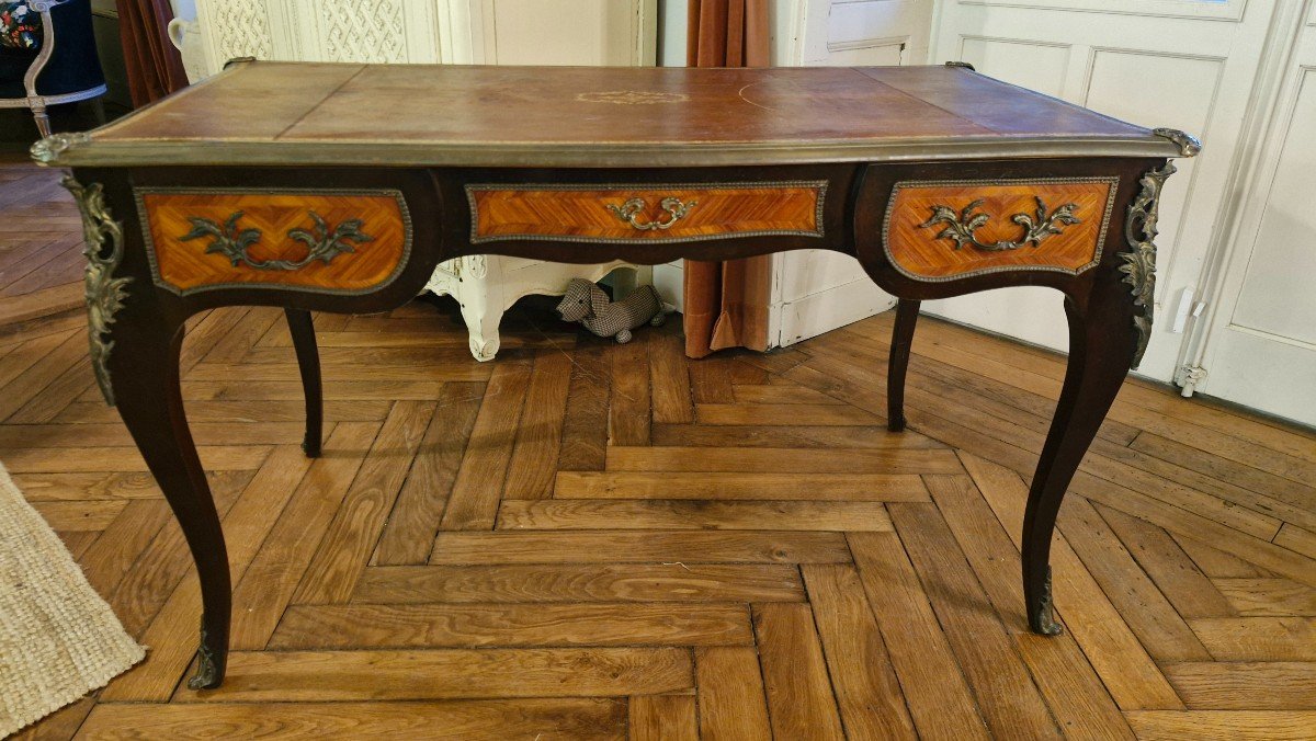 Bureau Plat Style Louis XV -photo-2