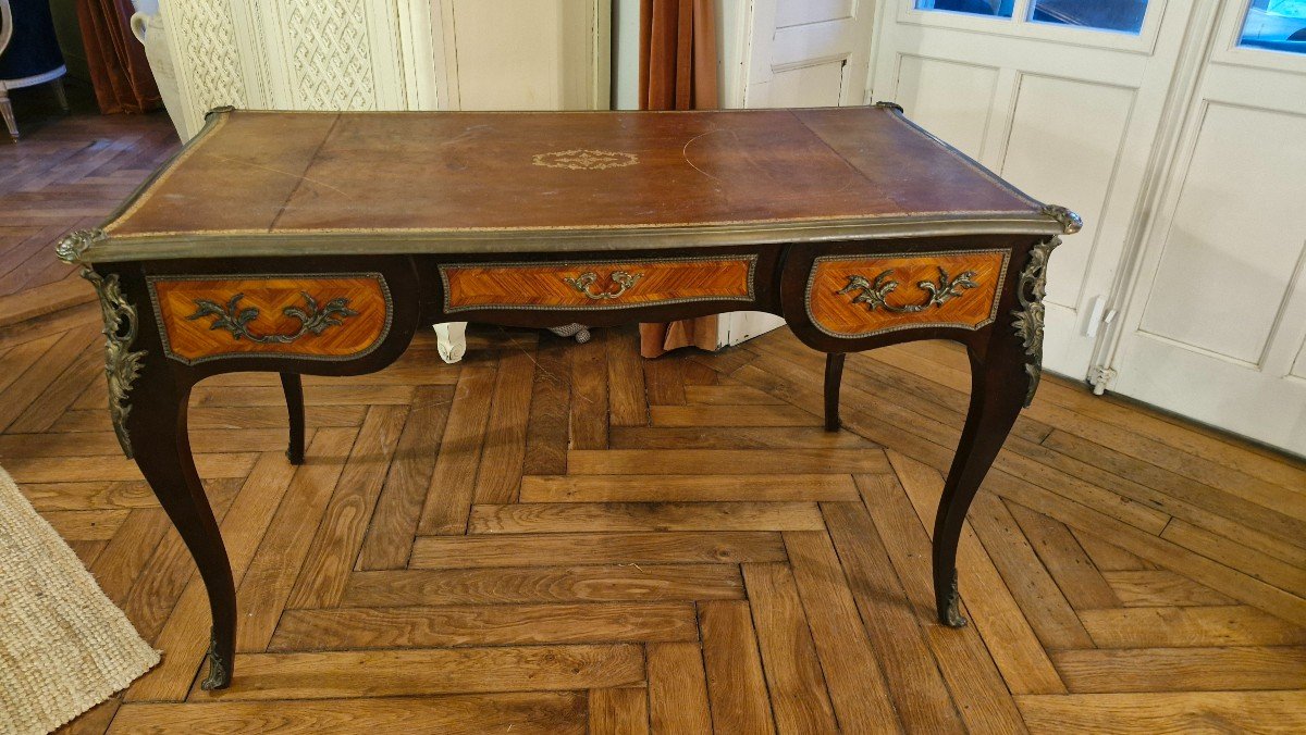 Bureau Plat Style Louis XV -photo-3