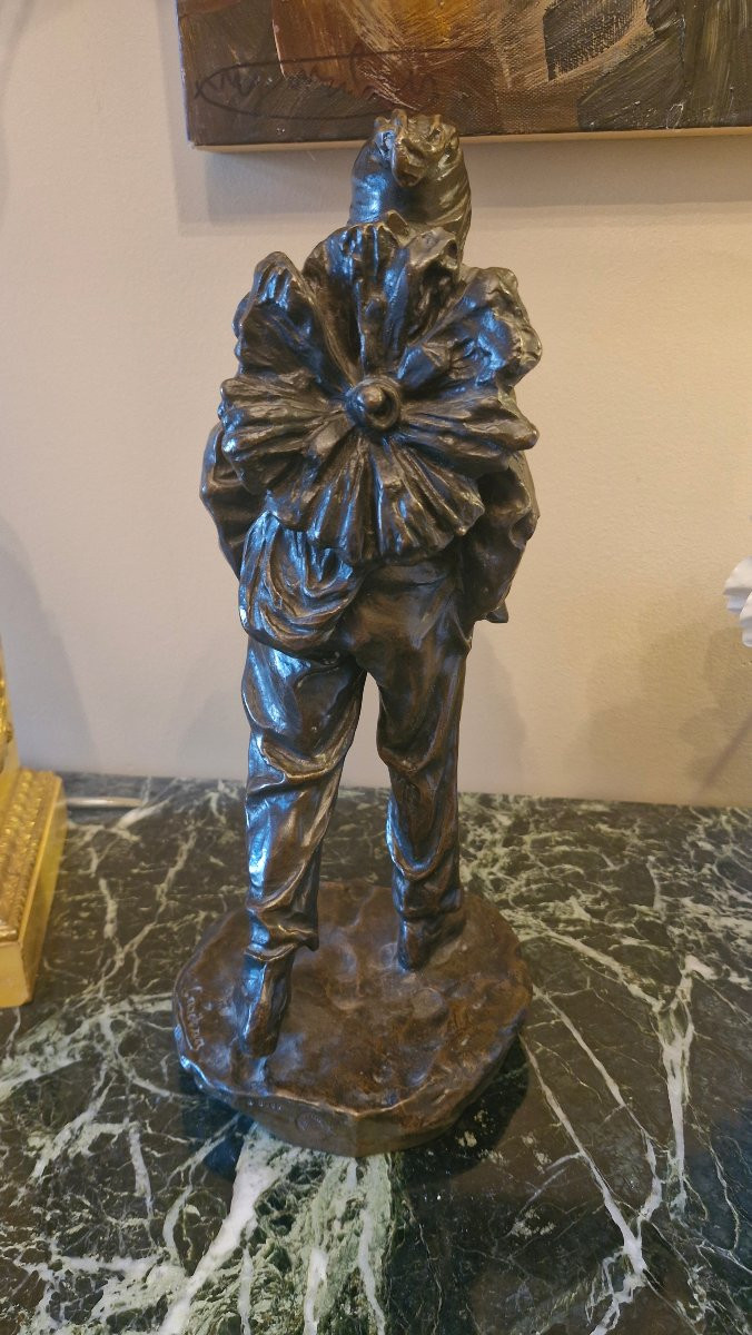 Cardinal, Bronze Representing A Chimney Sweep-photo-1