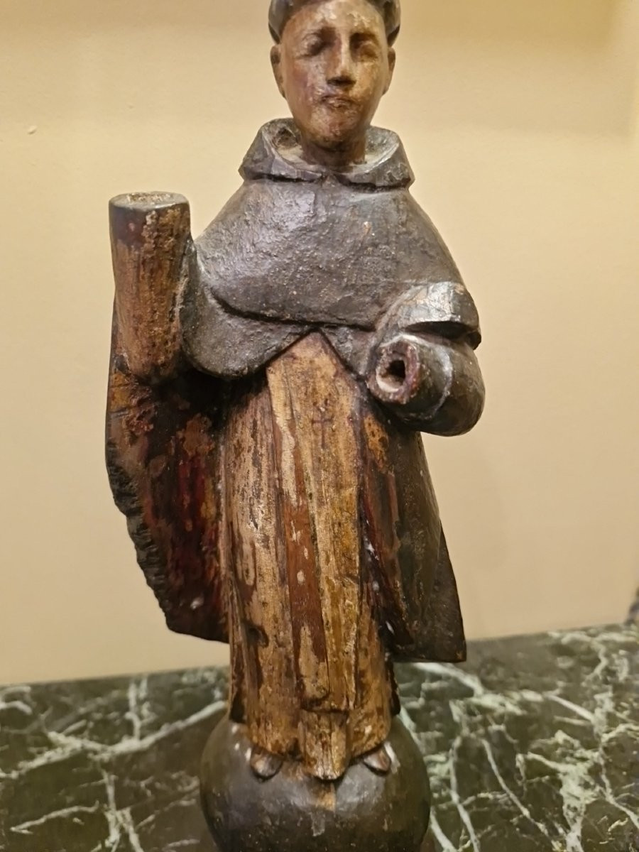 Carved Wooden Monk -photo-3