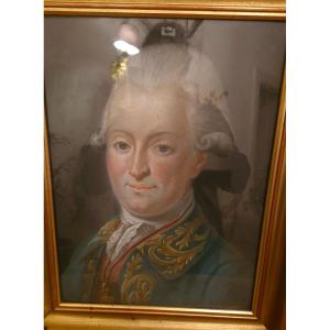 Pastel Portrait Of A Man, 18th Century 