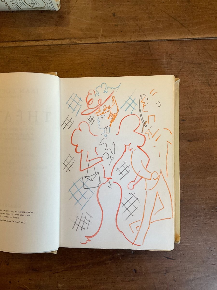 Jean Cocteau. Théâtre. Illustré Par L’auteur De 40 Lithographies Originales. -photo-8