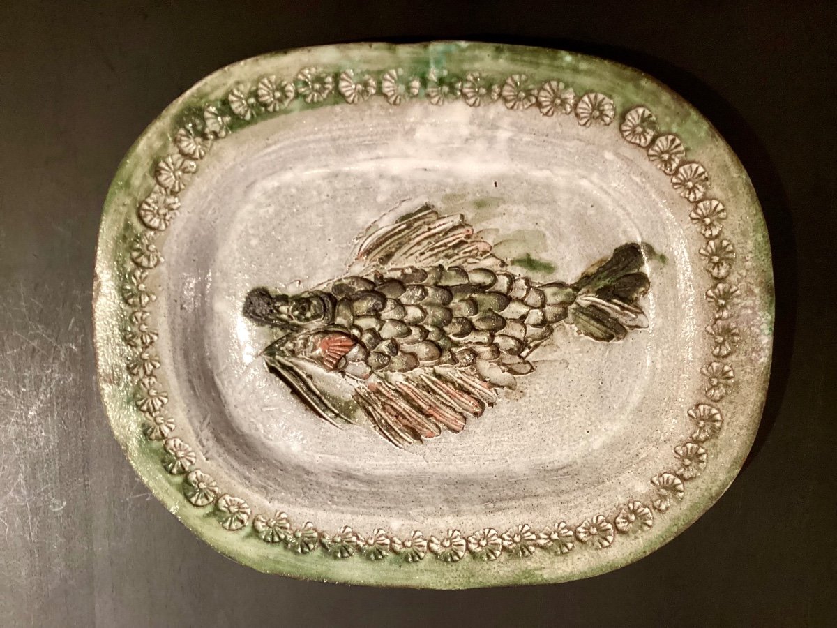 Albert Thiry . Grand Plat « poisson ». 