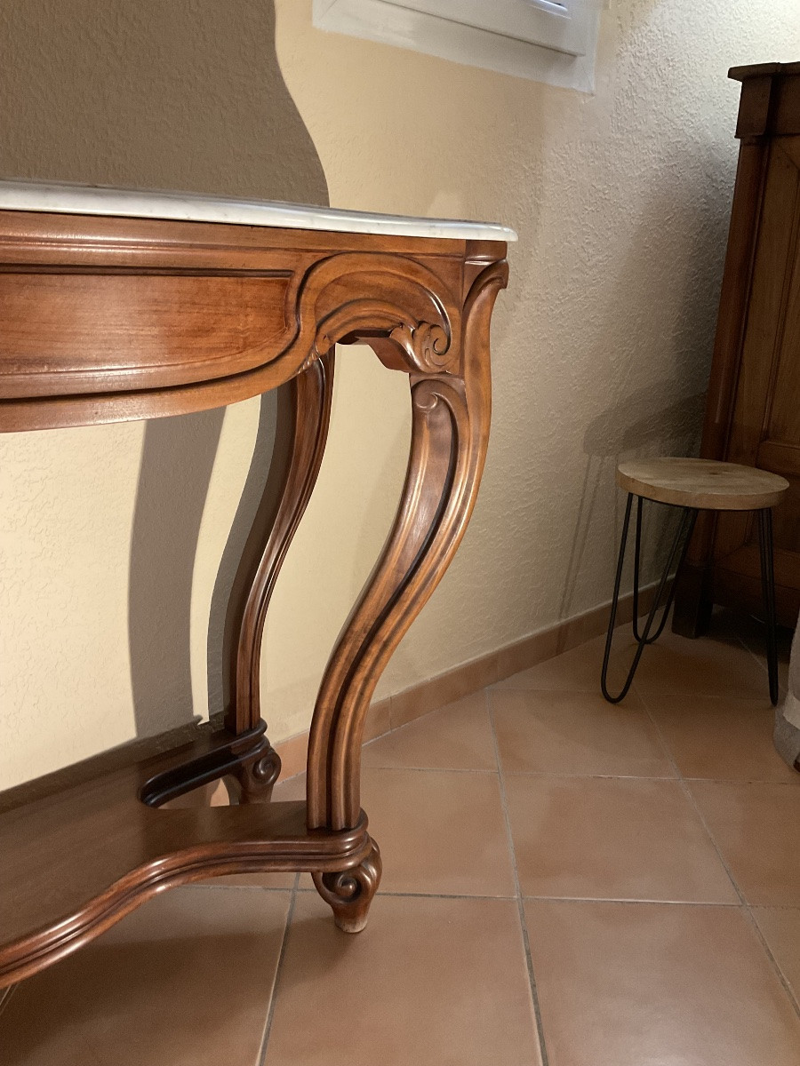 Jeanselme. Mahogany Console. -photo-6