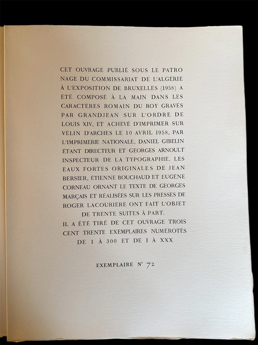 Villes Et Campagnes D’algerie Par Georges Marçais. Exemplaire 72. -photo-2