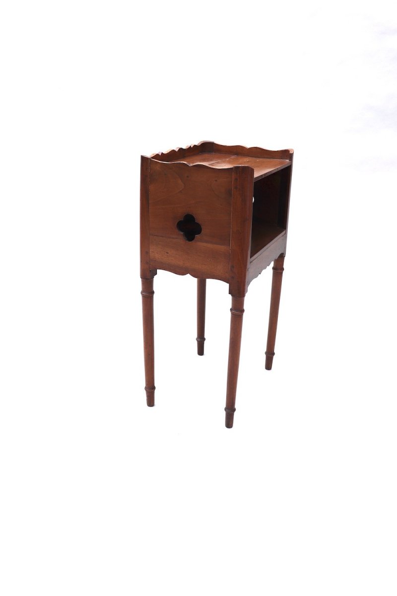 Nightstand In Walnut, Late 18th Century.-photo-4