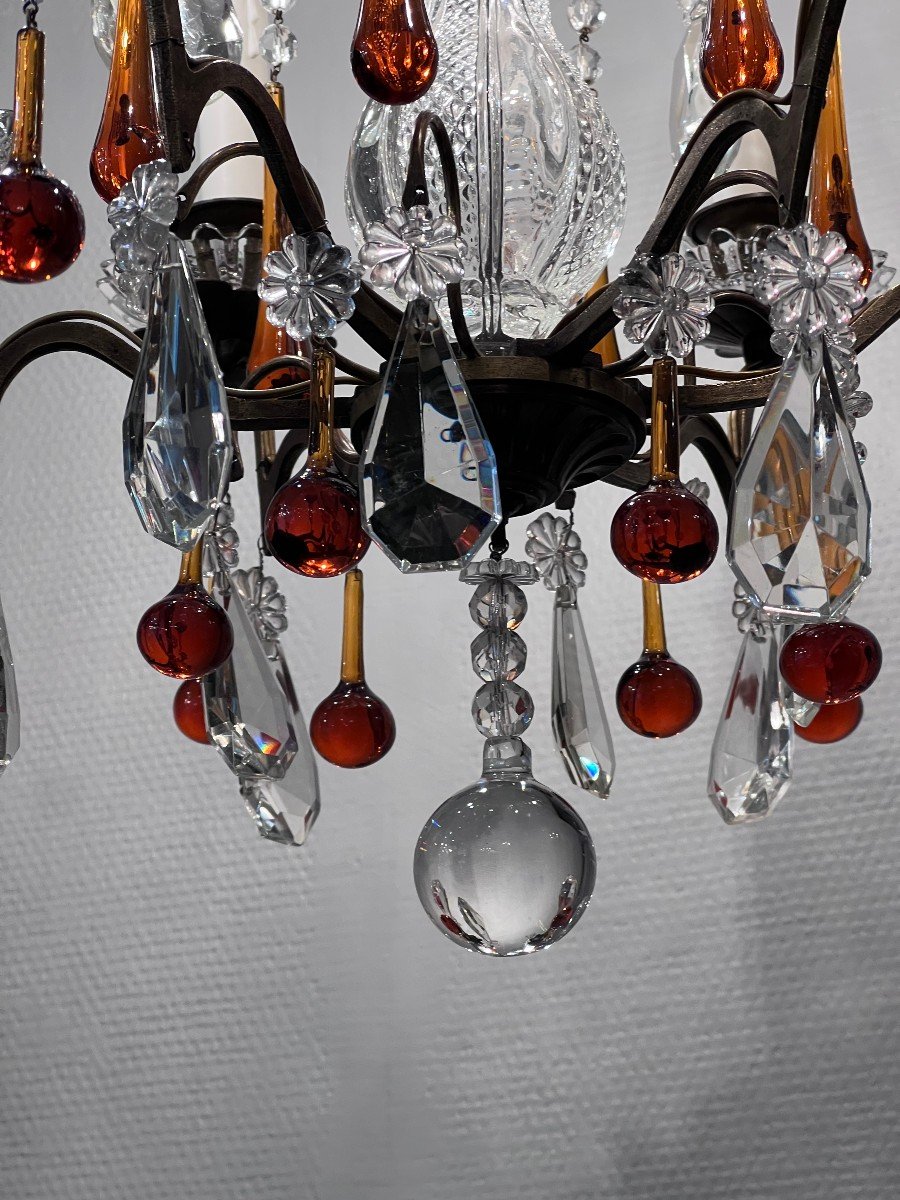 Murano Color Tassel Chandelier 6 Lights / Refurbished-photo-7