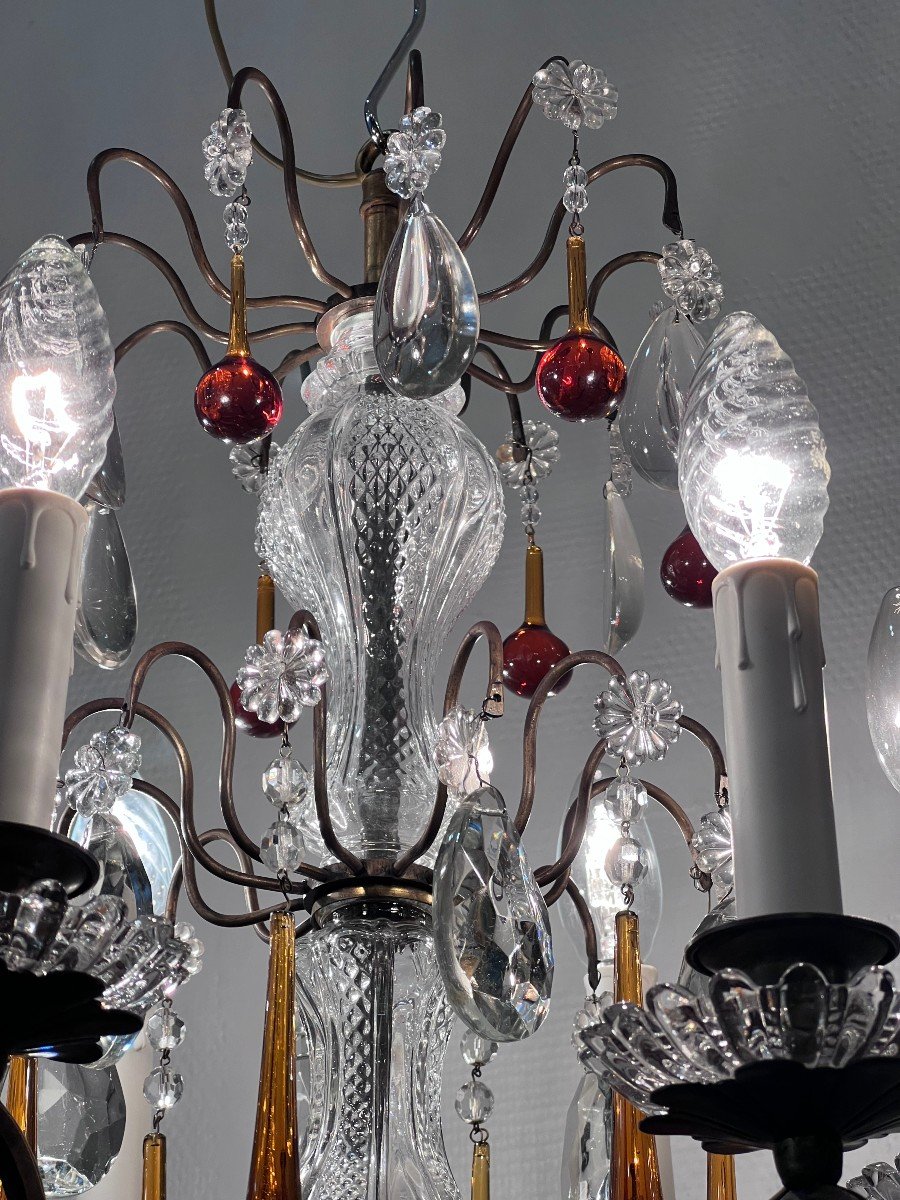 Murano Color Tassel Chandelier 6 Lights / Refurbished-photo-8