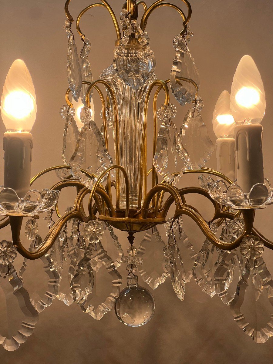 Ref 76 / 6 Lights Crystal Pendant Chandelier /refurbished-photo-2