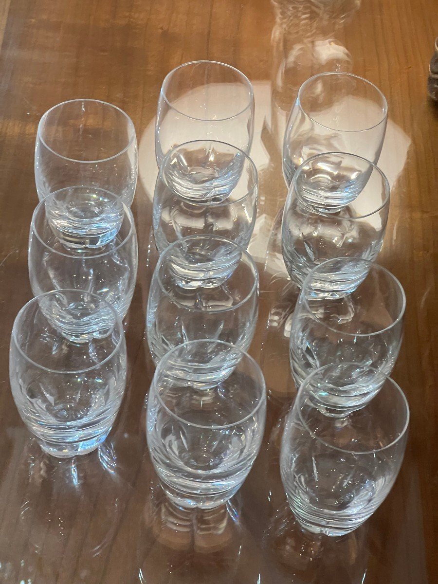 Lalique / 11 Highlands Model Glasses In Lalique Crystal -photo-4