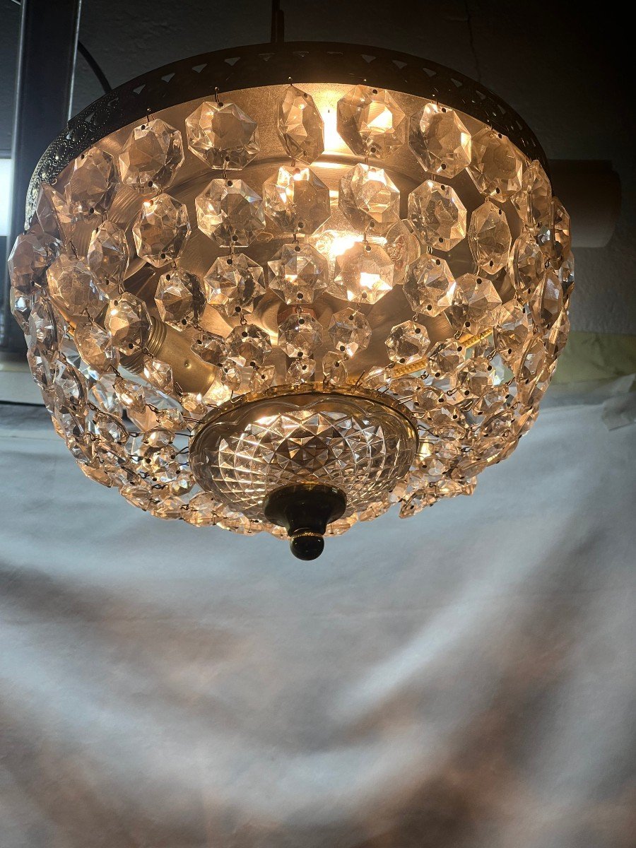 Ref 82 / Hot Air Balloon Ceiling Chandelier 1 Light / Refurbished-photo-2