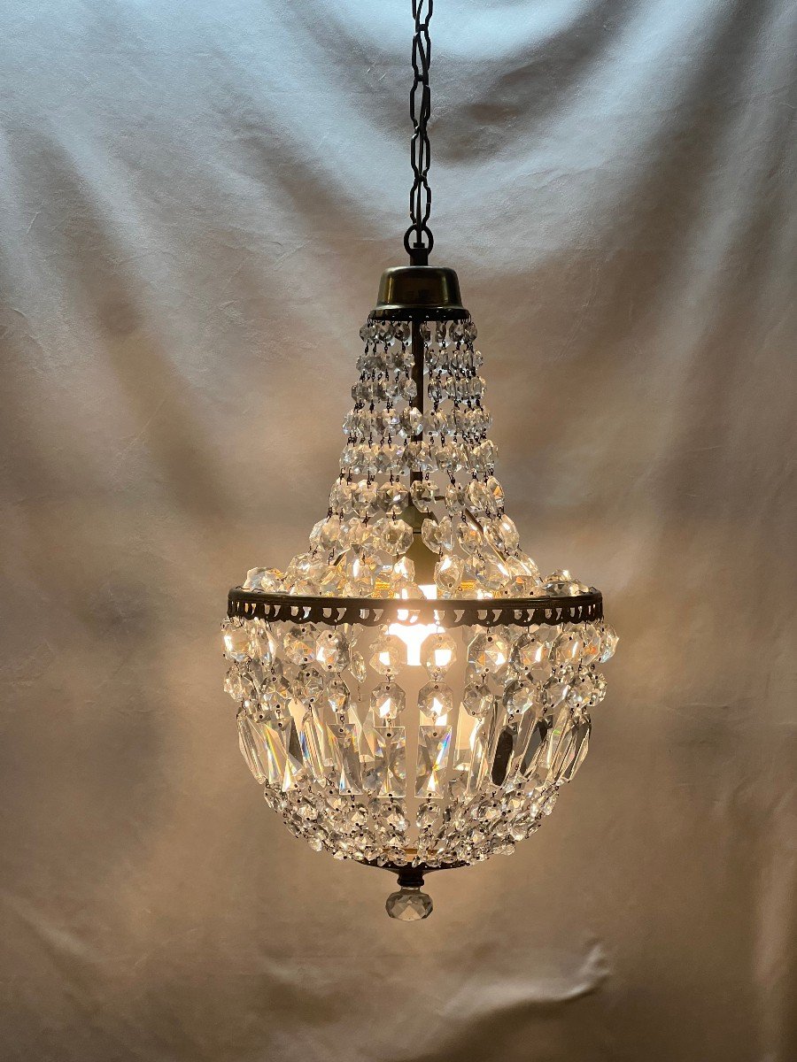 Ref 87 / 1 Light Hot Air Balloon Chandelier / Refurbished-photo-3