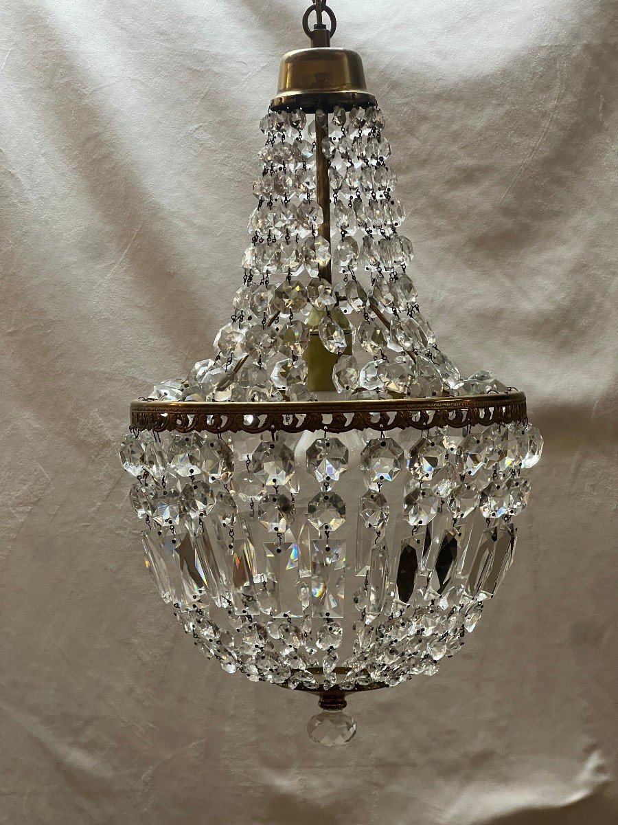 Ref 87 / 1 Light Hot Air Balloon Chandelier / Refurbished-photo-8