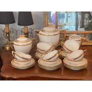 Limoges Porcelain / The Cafe Service For 12 People 