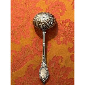 Solid Silver Sprinkling Spoon Minerva Hallmark