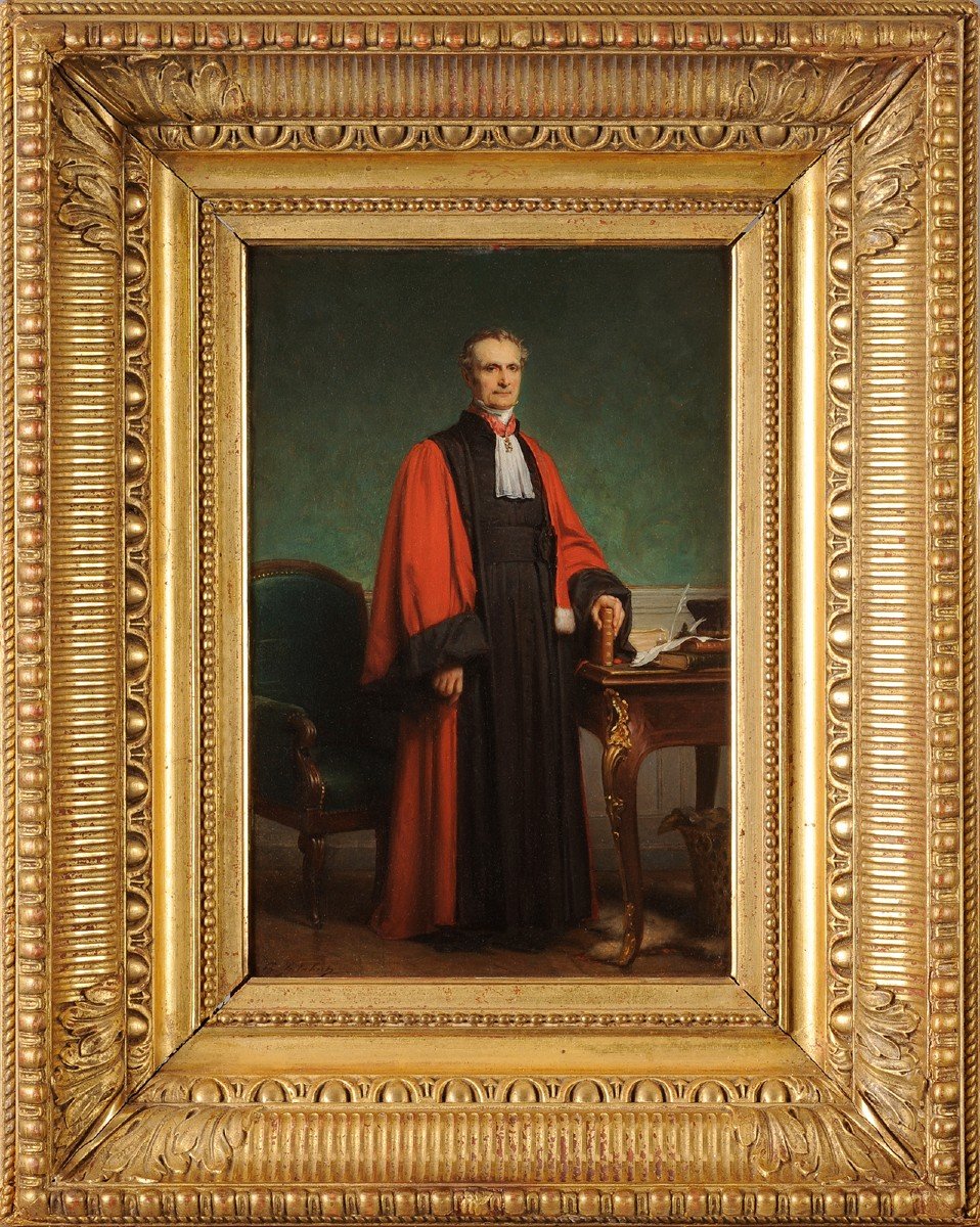 Charles Jalabert (1818-1901) Portrait du Président Louis-Marie de Belleyme magistrat