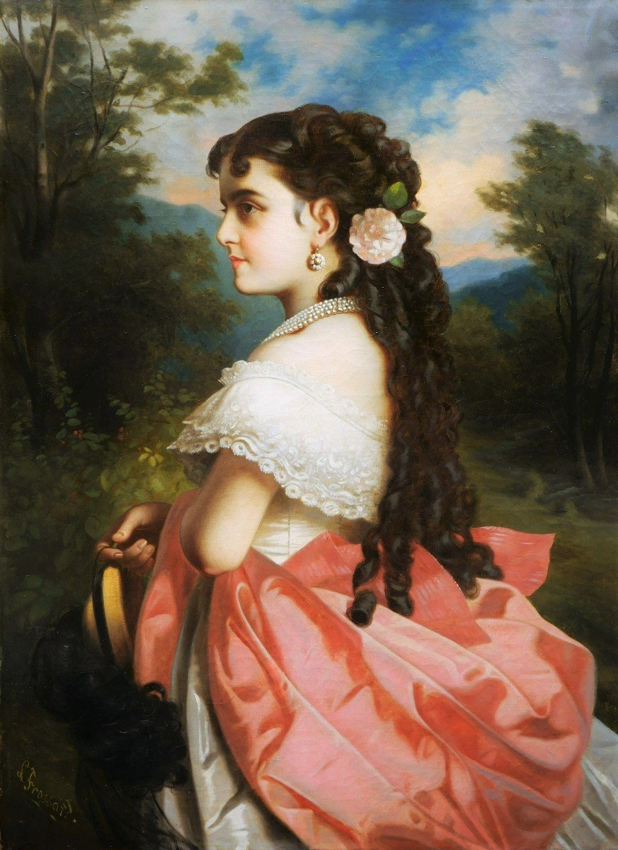 Portrait Of Adelina Patti - L. Frossard (active In Vienna Around 1870) Opera
