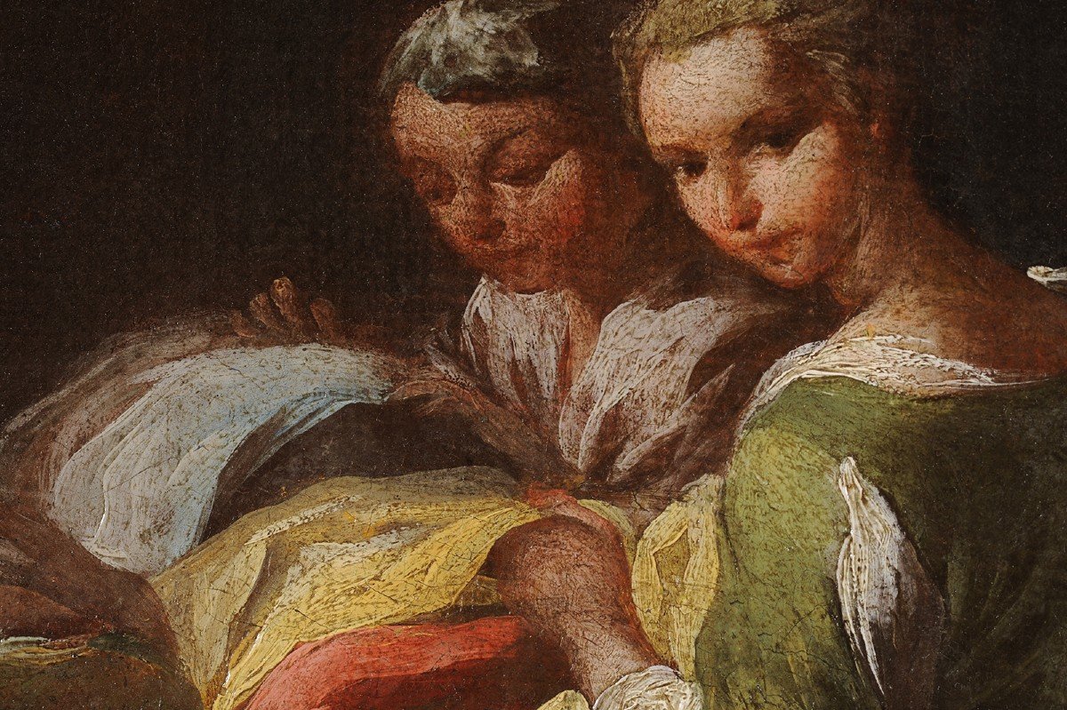 Ent. By Giuseppe-maria Crespi (1665-1747) Seamstresses-photo-4