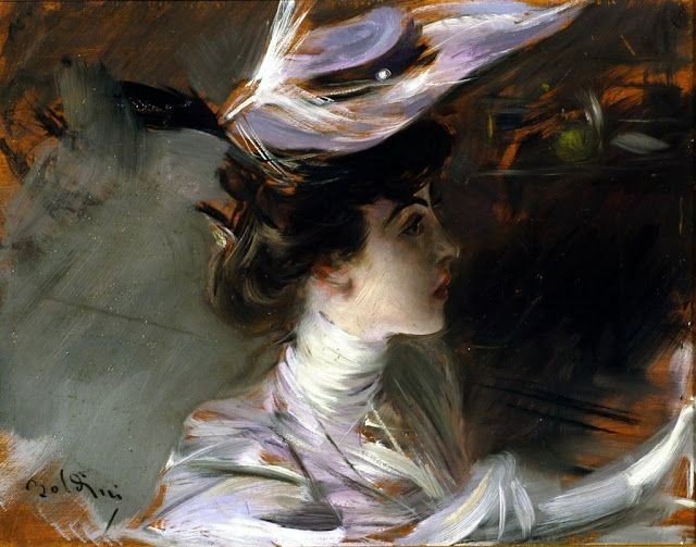 Giovanni Boldini (1842-1931) Nu de dos, portrait présumé de Lina Cavalieri-photo-3