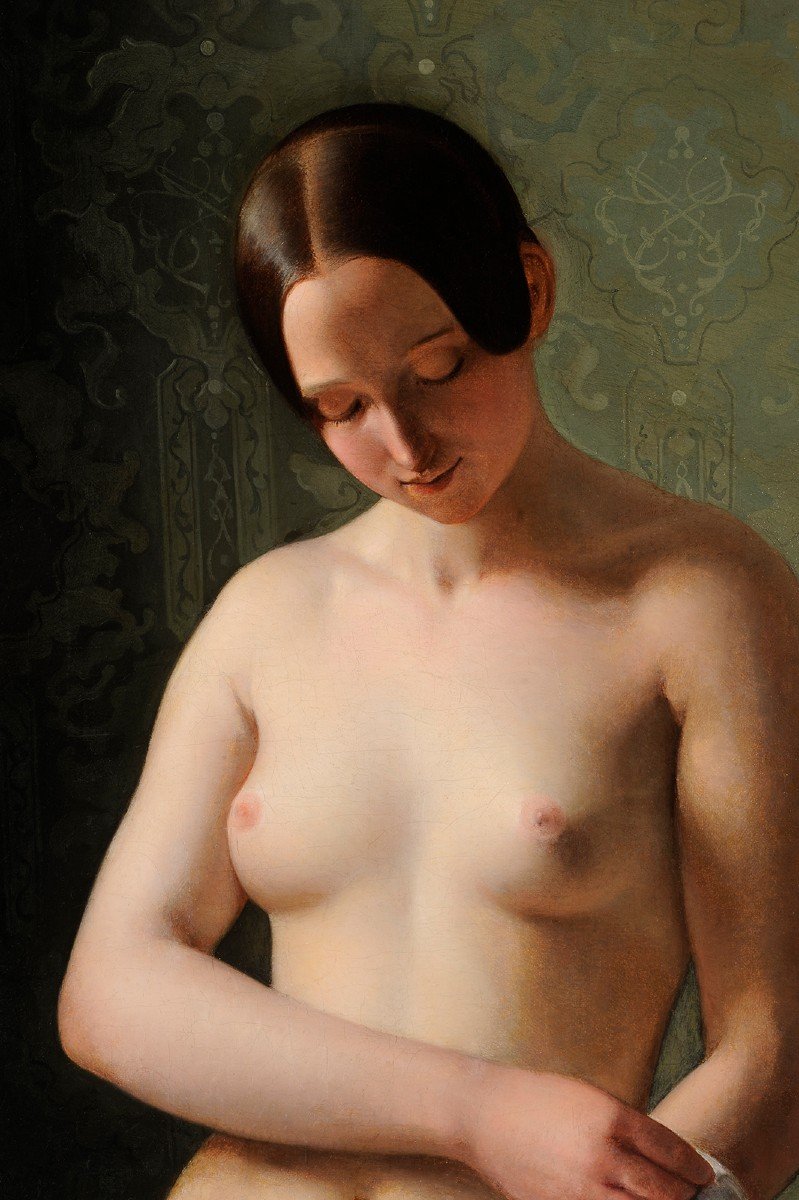 Julius Exner (1825-1910) Model Undressing Denmark Eckersberg-photo-3