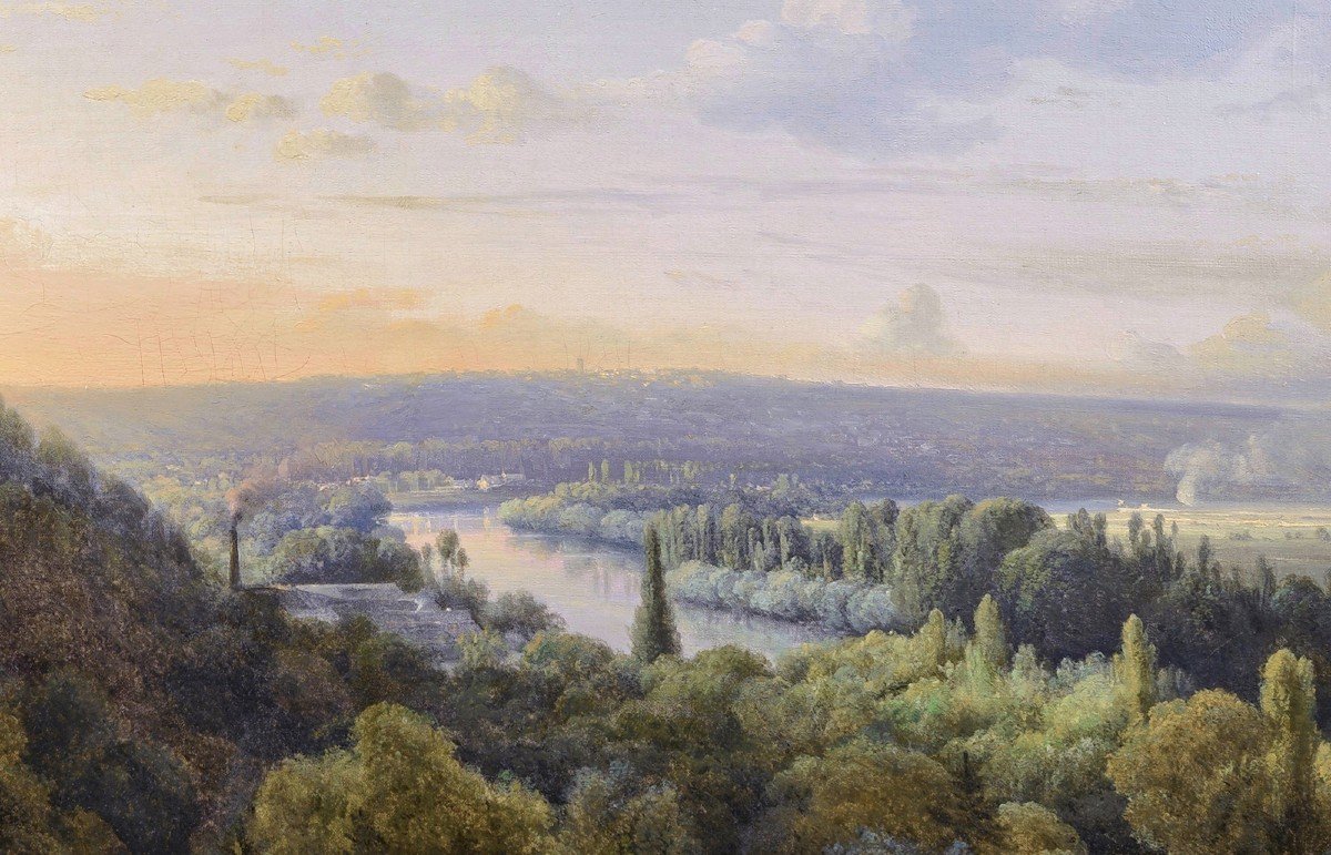 Charles-joseph Kuwasseg (1802-1877) The Hillsides Of The Seine In Normandy?-photo-1