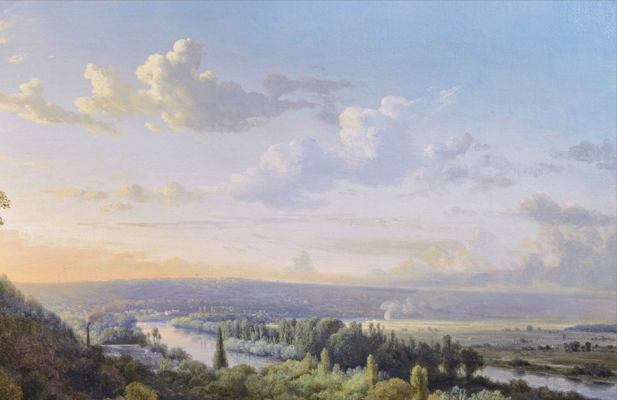 Charles-joseph Kuwasseg (1802-1877) The Hillsides Of The Seine In Normandy?-photo-2