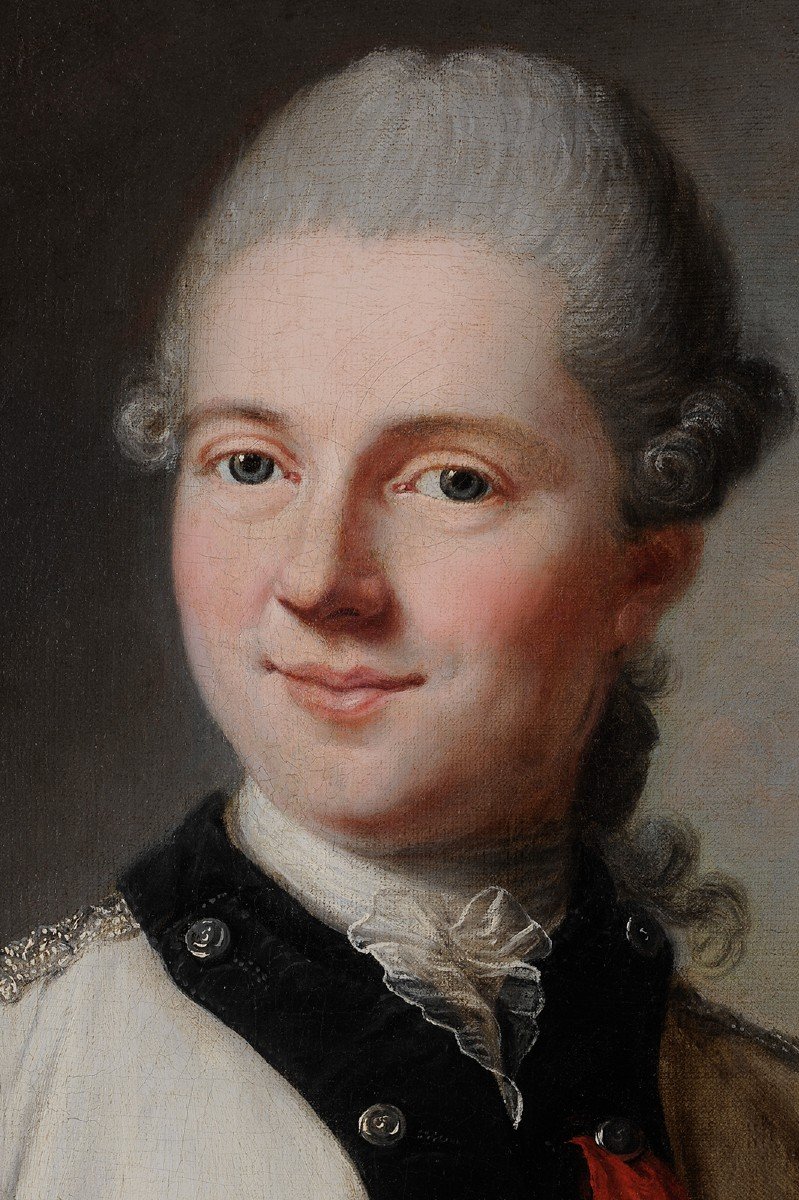 Marianne Loir (1705-1783) Portrait présumé du baron de Vennac-photo-3