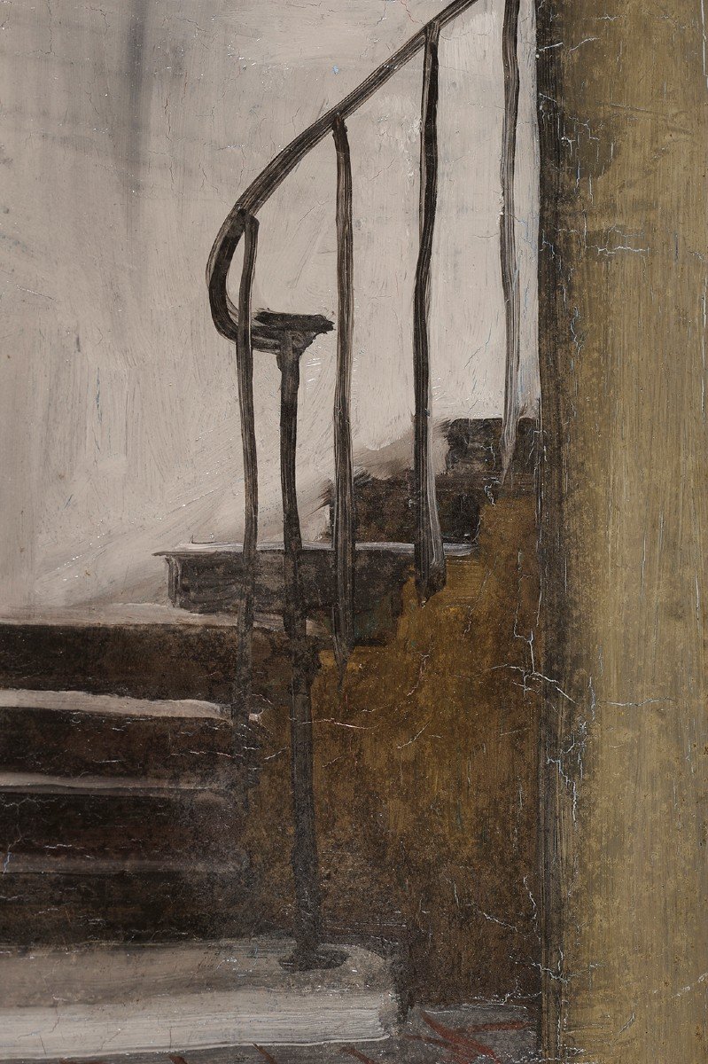 Paul Boudot (1915-1982) The Staircase-photo-3