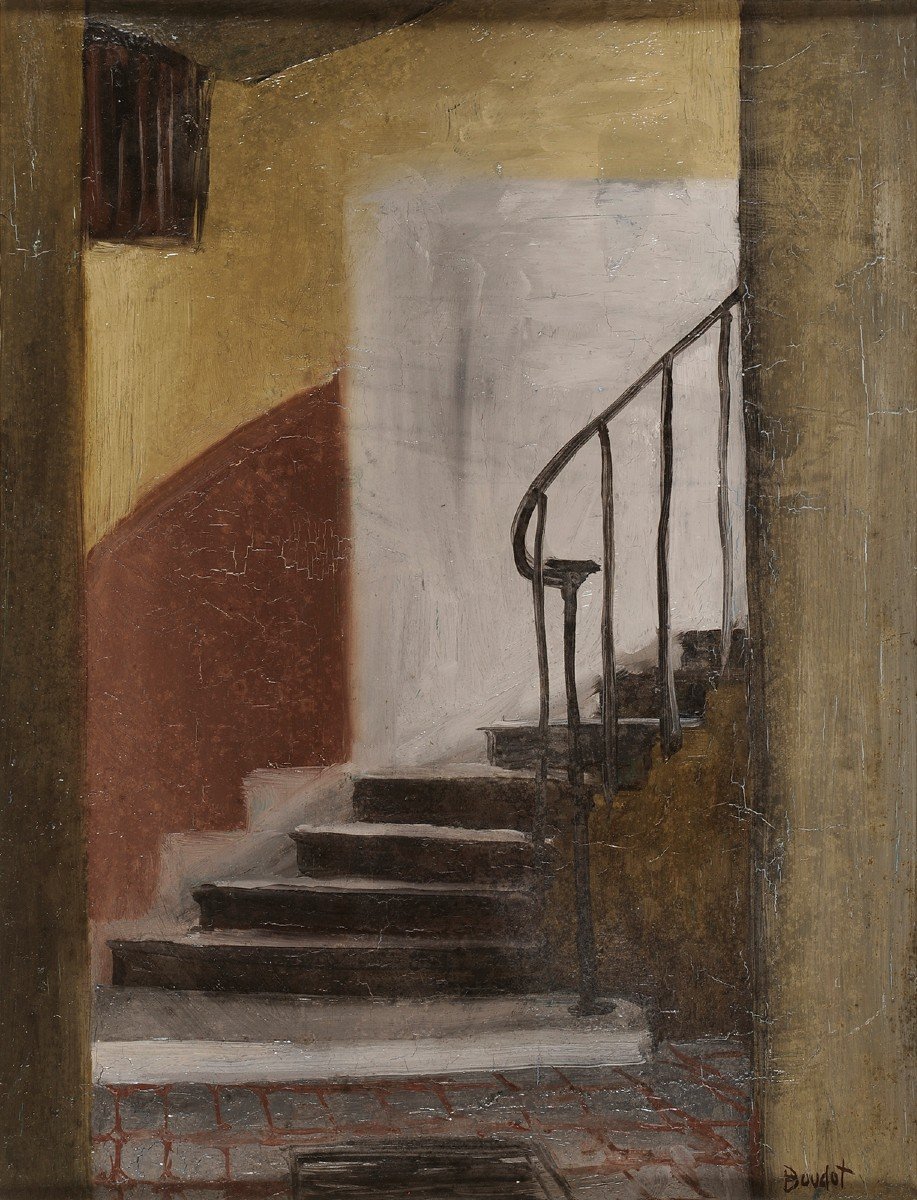 Paul Boudot (1915-1982) The Staircase