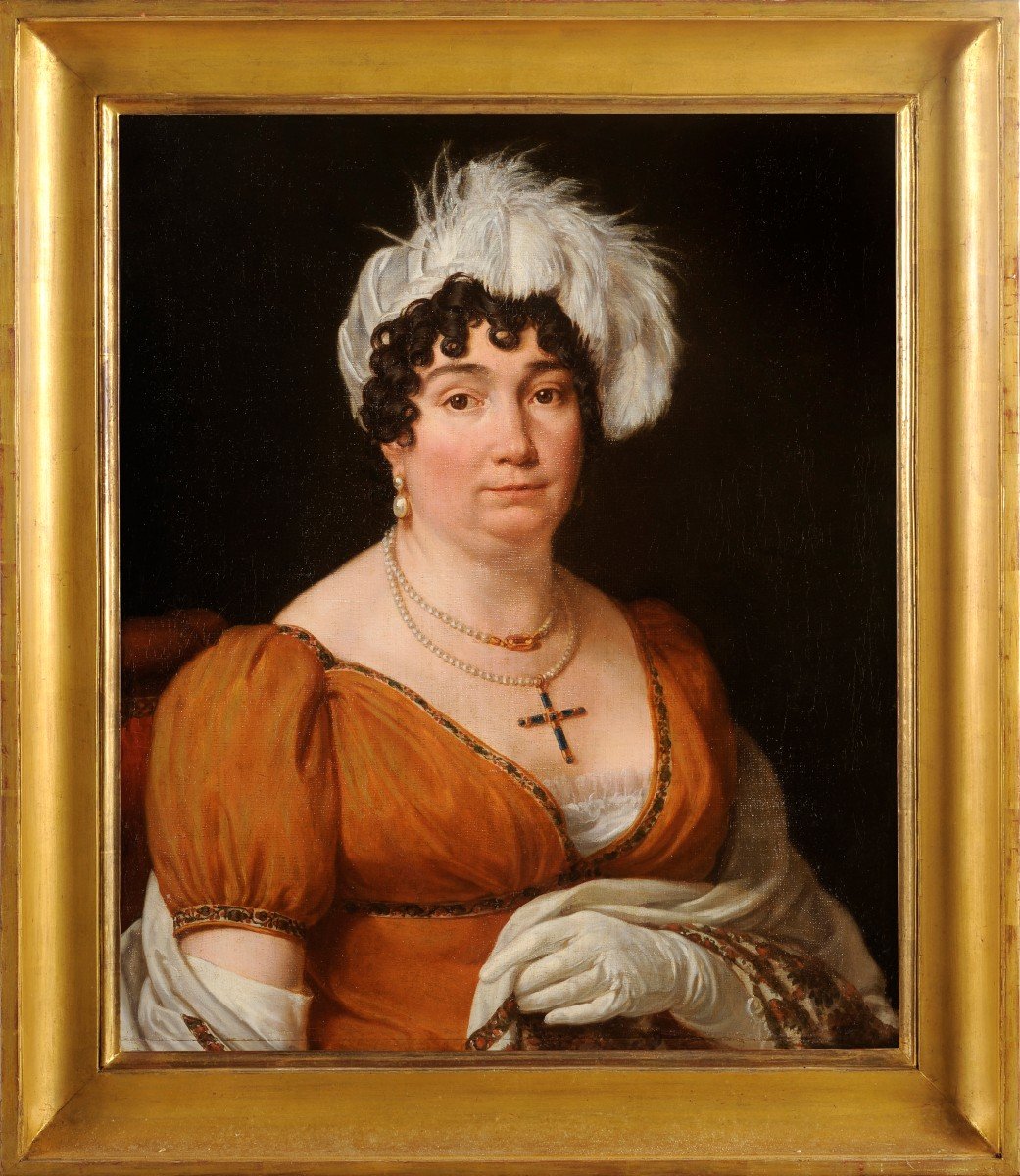 French School Circa 1815 - Portrait Of Madame Leblond