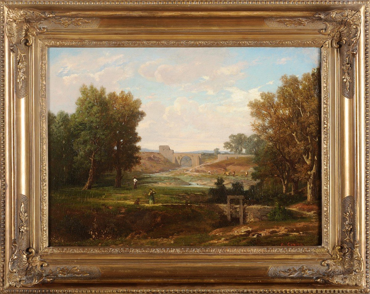 Antoine-Claude Ponthus-Cinier (1812-1885) Environs de Lyon-photo-2