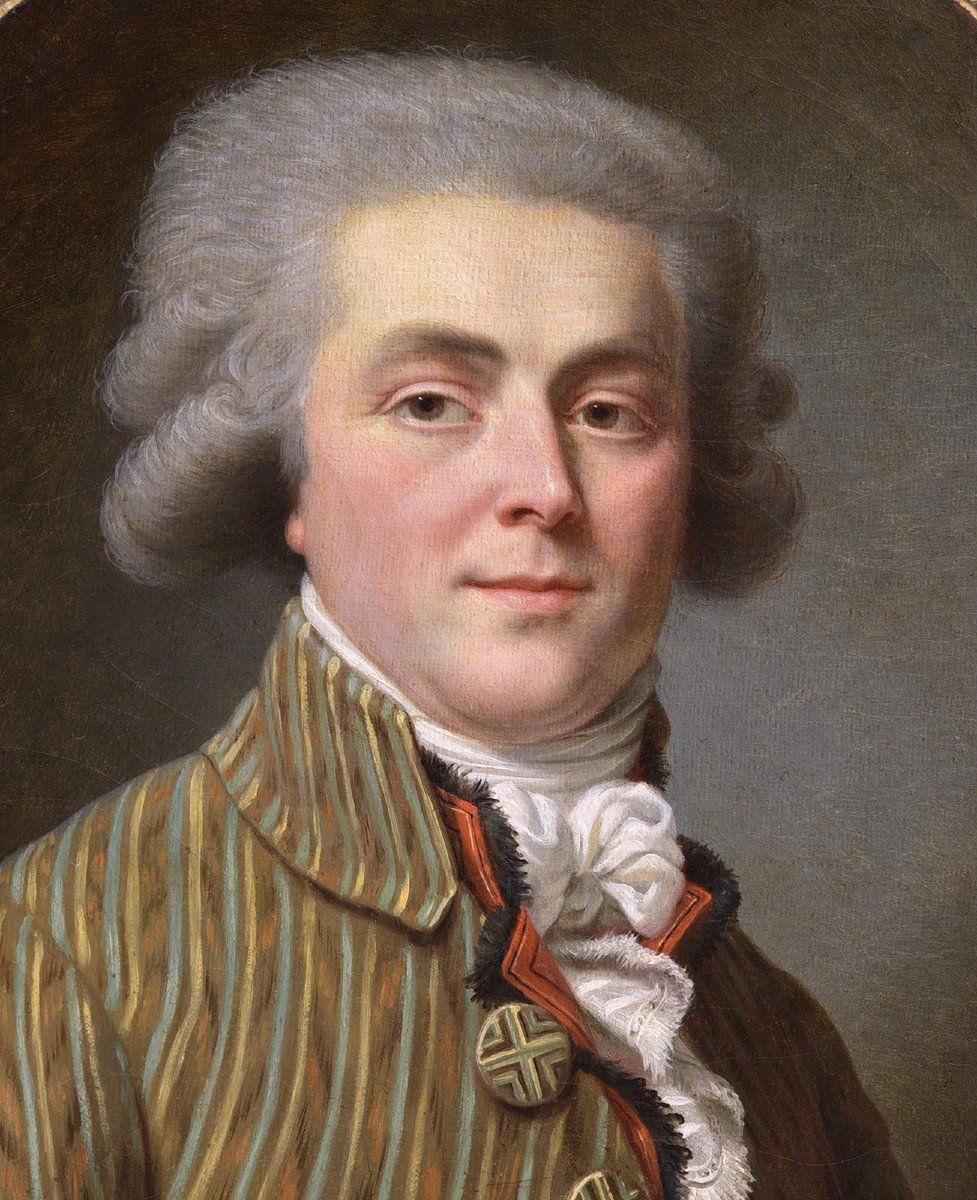 Antoine Vestier, Att. To (1740-1824) Portrait Of A Man During The Revolution-photo-3