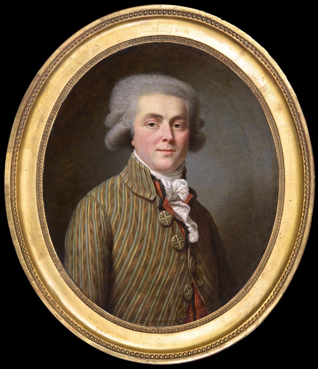 Antoine Vestier, Att. To (1740-1824) Portrait Of A Man During The Revolution