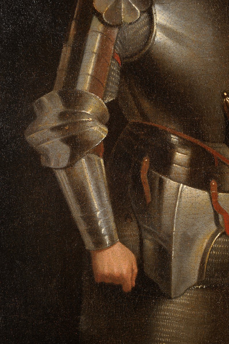 The Imitator Of Giorgione (france Or Italy, Early 17th Century) Study Of A Man In Armor-photo-4