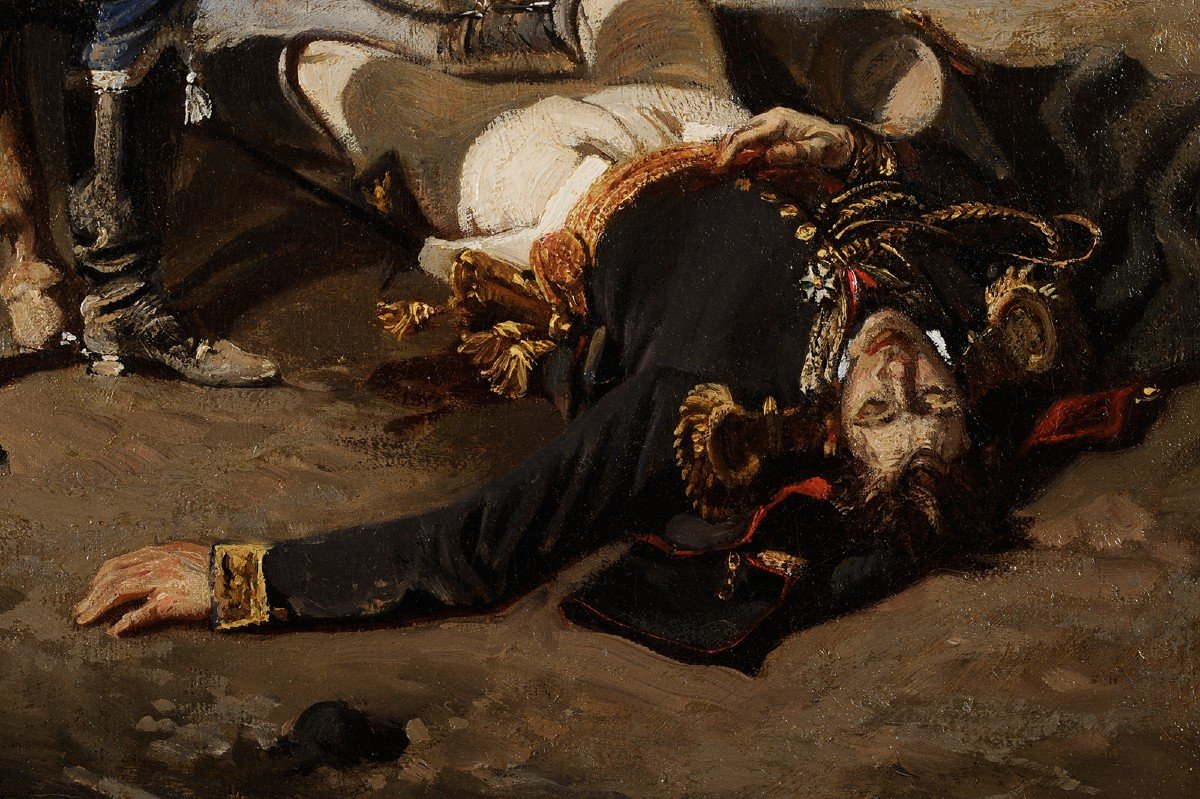 Edouard Armand-Dumaresq (1826-1895) Une mort glorieuse ou La mort du général Kirgener-photo-4