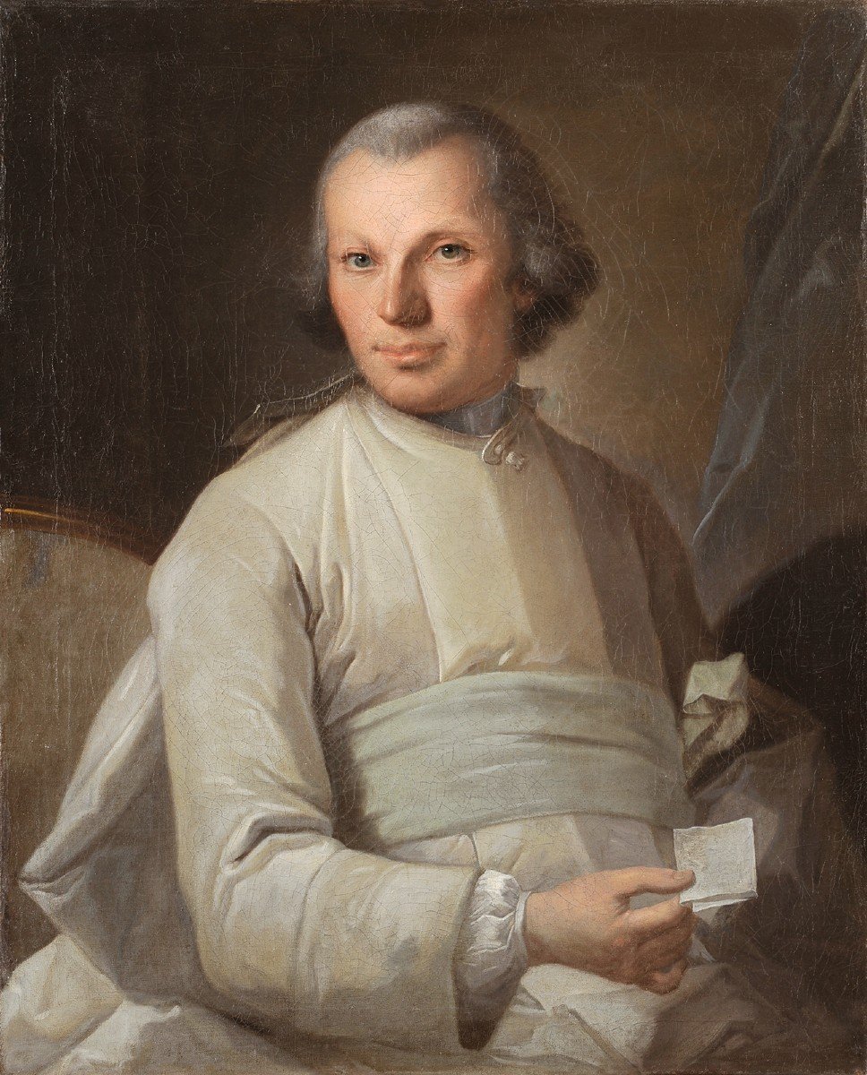 Ecole Française Vers 1760 - Portrait D’un Prémontré-photo-2