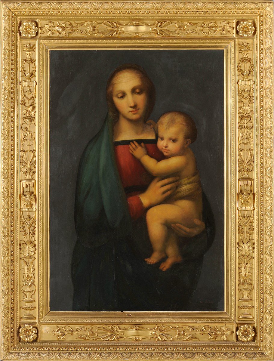 Luigi Bardi (c.1800-c.1880) Virgin And Child After Raphael