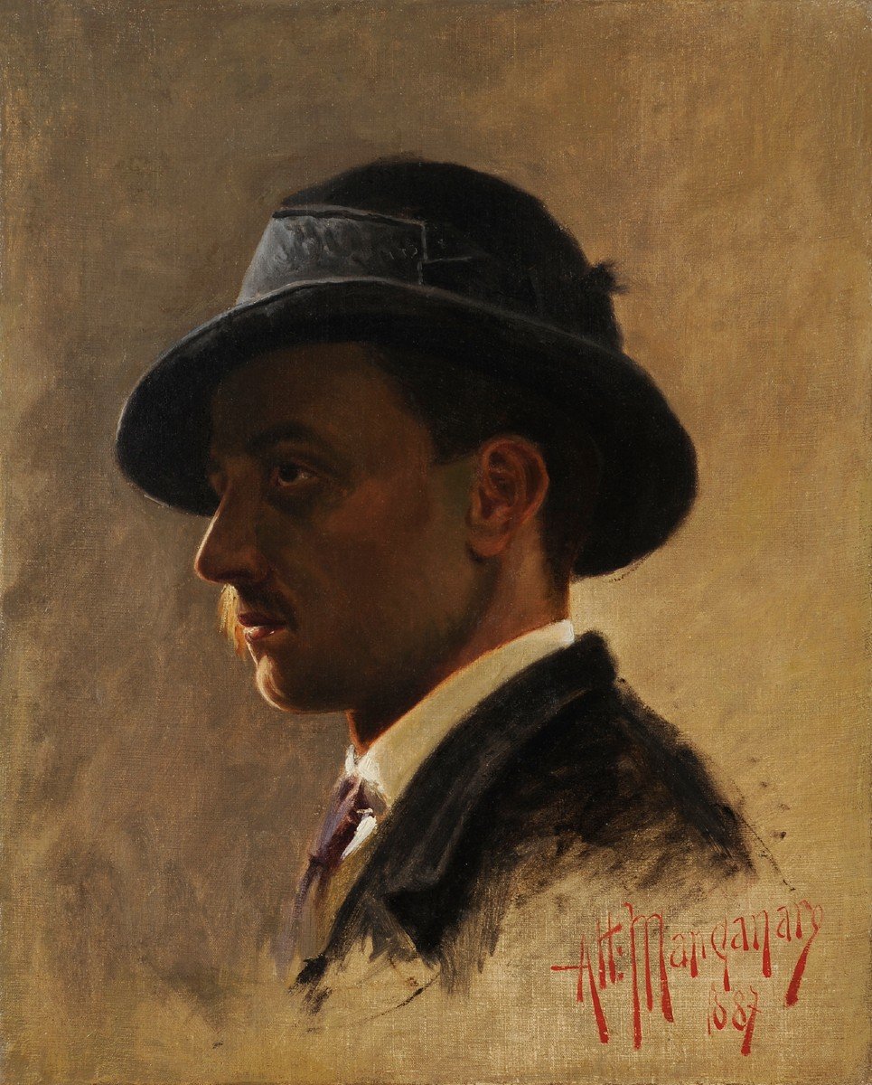 Attilio Manganaro (c.1865–c.1890) Portrait de Gabriele d’Annunzio en 1887
