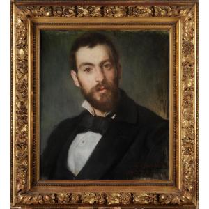 Alfred Dehodencq (1822-1882) Portrait Of Alexandre Blanchard Amiens