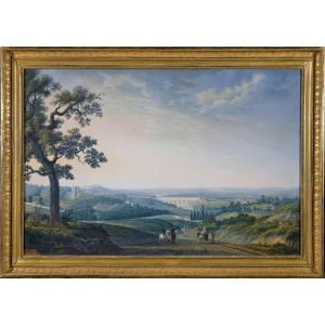 Antoine Melling (1763-1831) Vue des environs de Saint-Cloud depuis Meudon